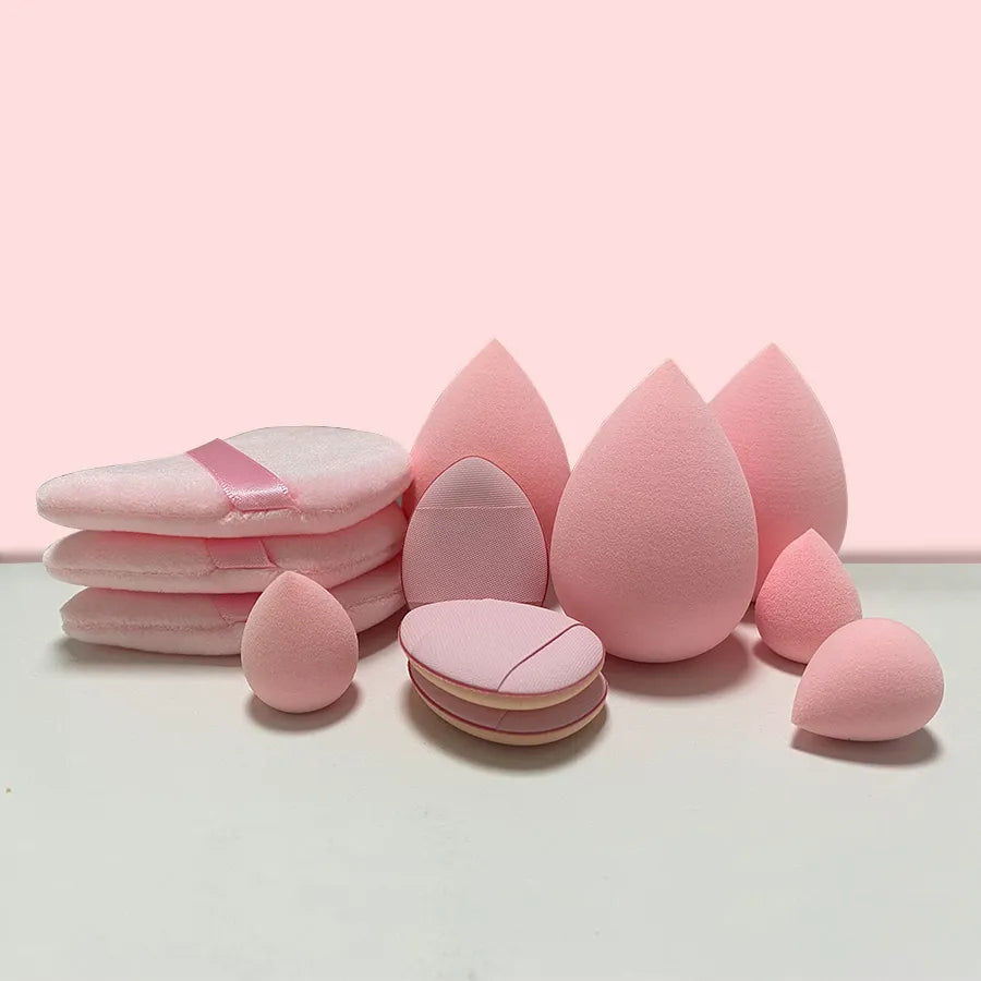 Small, medium and large combination set Makeup Puff Essential