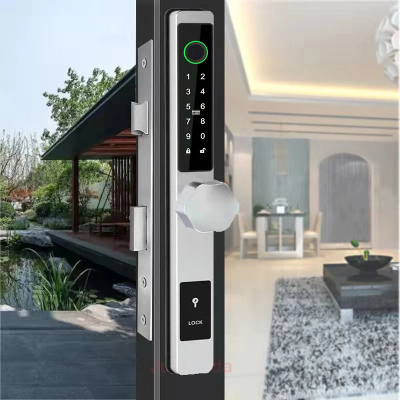 Slim Smart Door Lock Secure, Waterproof, and Convenient