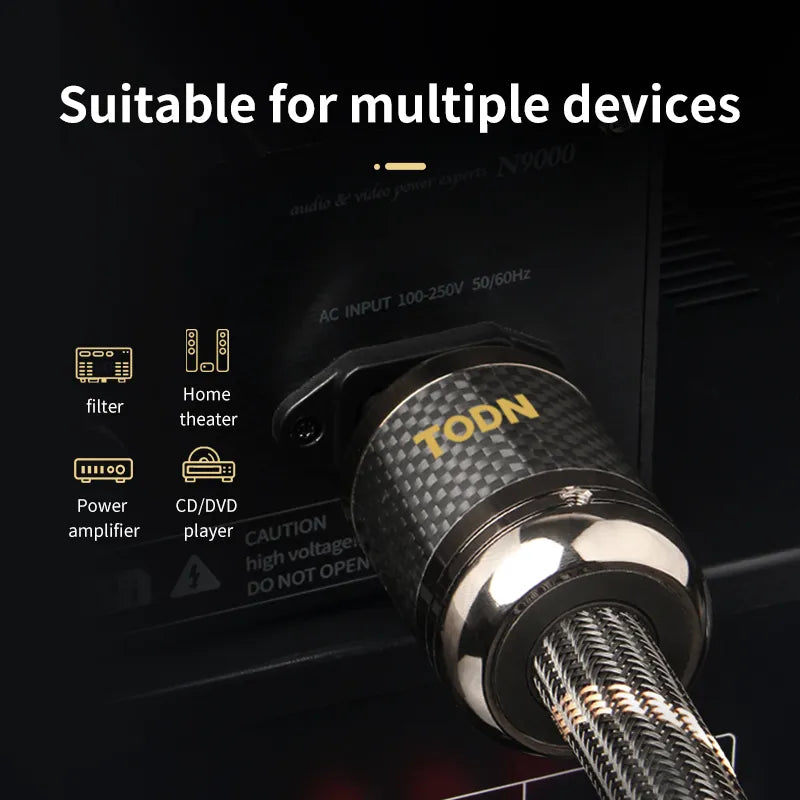 TODN HIFI OCC & OFC Power Cable