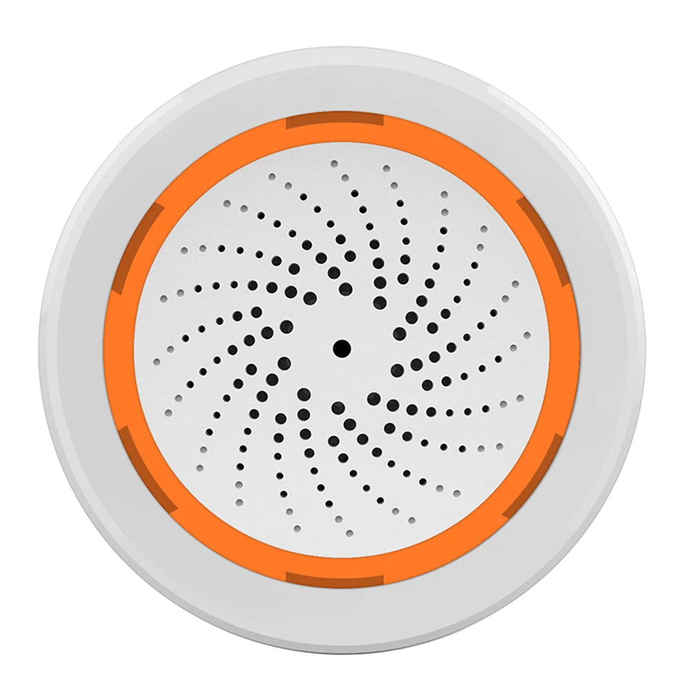 USB Sound Light Sensor Tuya Zigbee Siren Sound Light Alarm 90dB App Remote Control Home Security Protection System