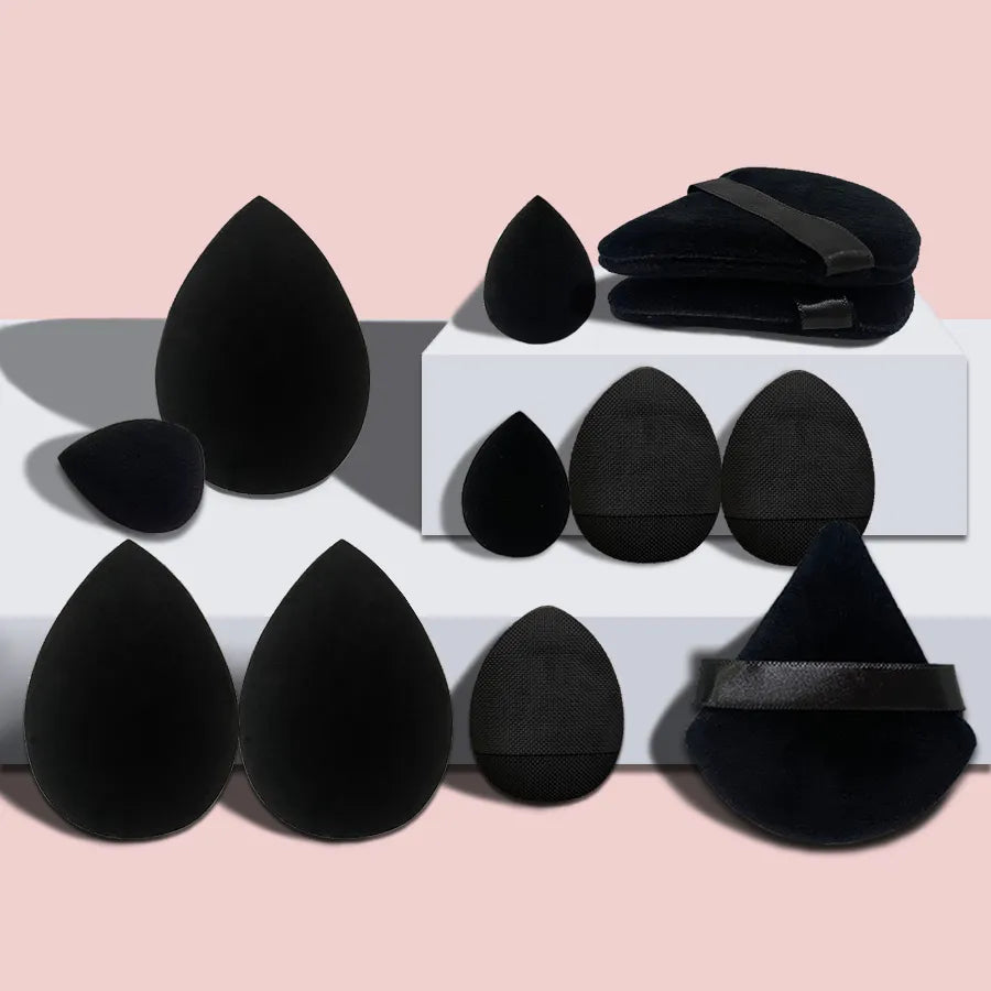 Small, medium and large combination set Makeup Puff Essential