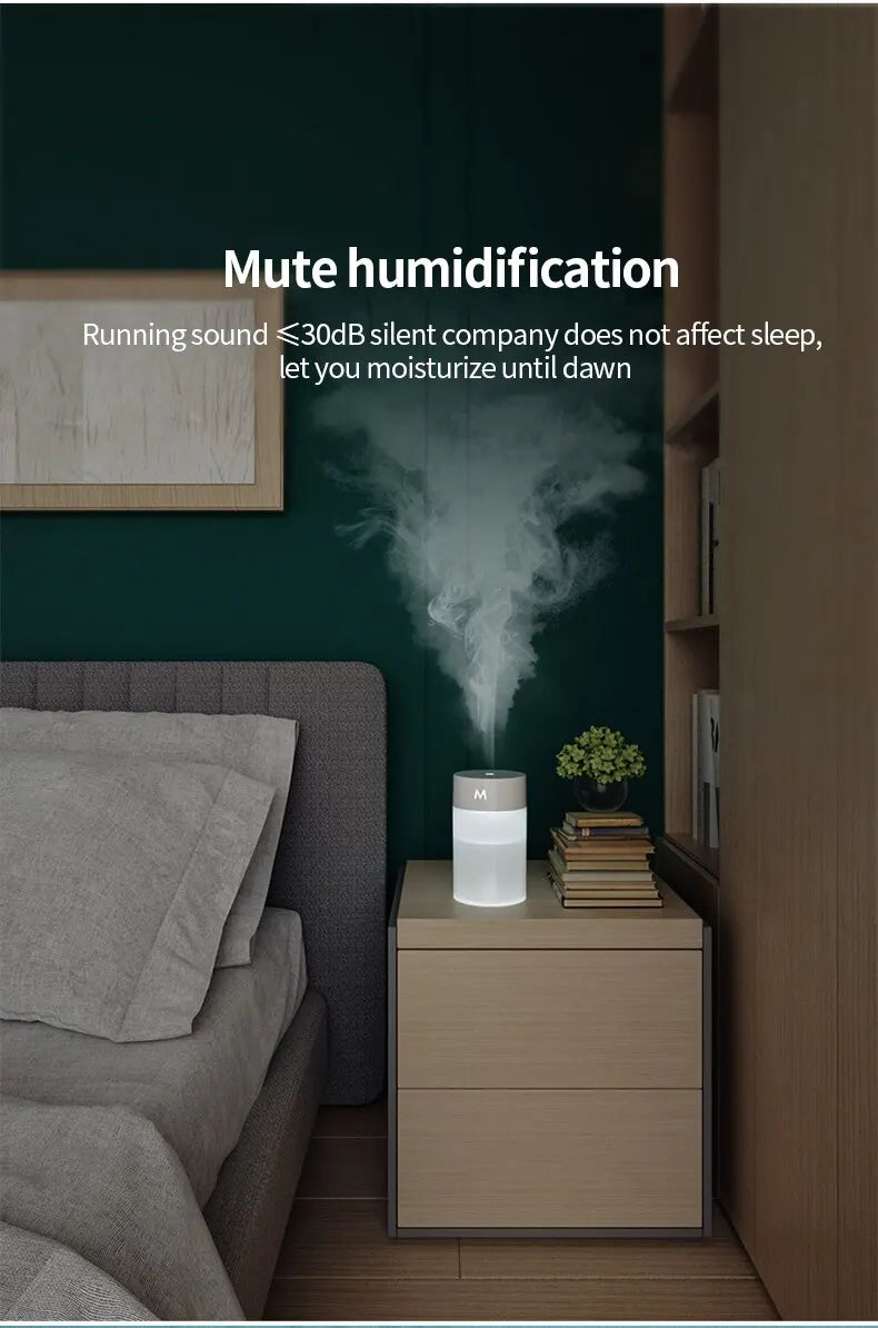 260ML Ultrasonic Air Humidifier / Ultrasonic Mini Aromatherapy Diffuser