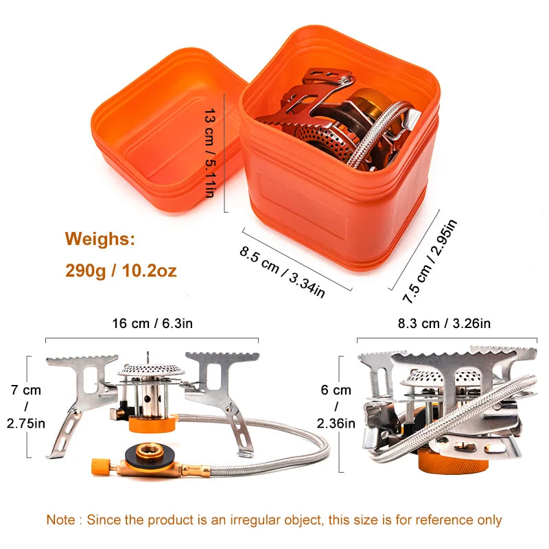 PACOONE Tourist Burner Camping Gas Stove Picnic Camp Stove Outdoor Windproof Portable Folding Ultralight Cooker For Hiking New