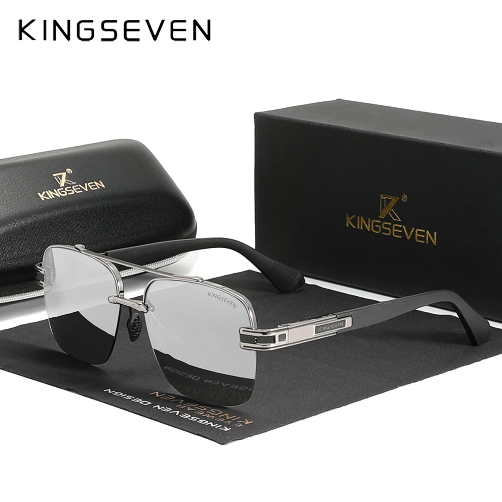 KINGSEVEN 2023 Brand New Design Sunglasses For Men Polarized Gradient Sun Glasses Women Eyewear Square Retro Eyewear Okulary