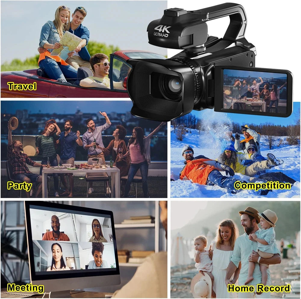 4k Quality Professional Photography Camera with 8x digital zoom and full HD capabilities