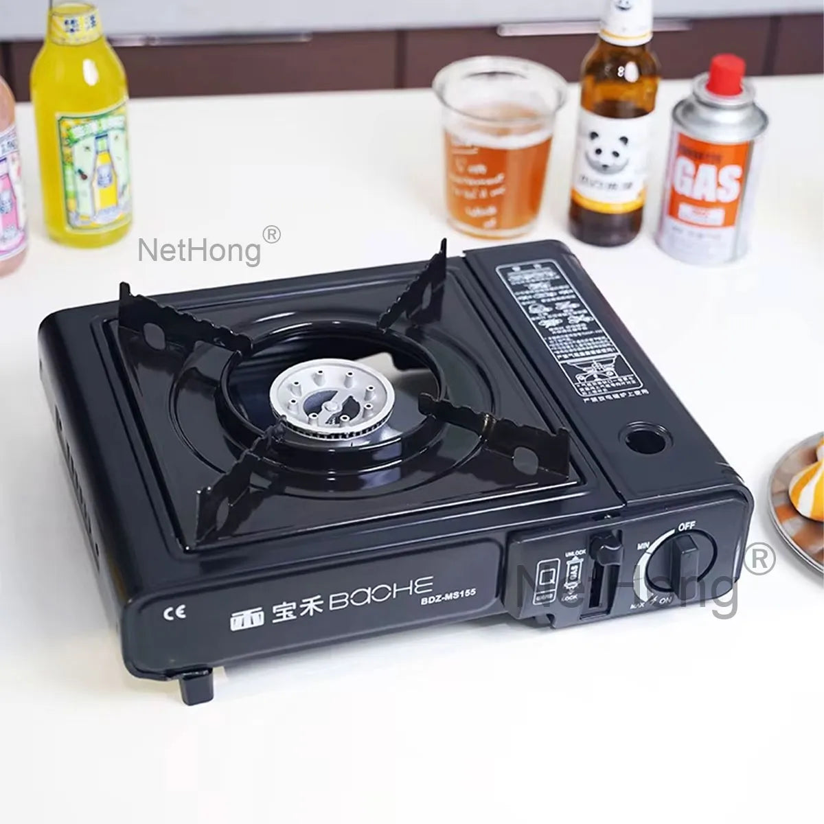 Portable Camping Gas Stove Single Burner Cooker BBQ Outdoor Heater Gas Camping~