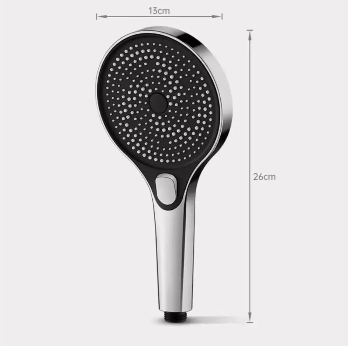 New High Pressure Black Shower Head