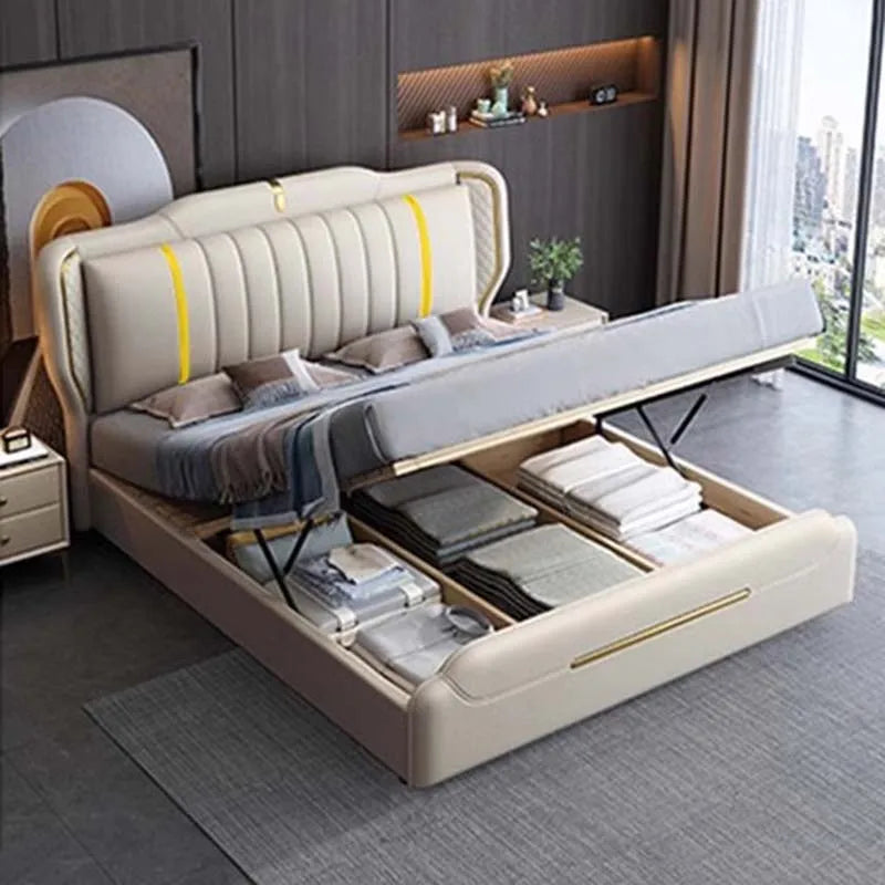Luxury Multifunctional King Size Bedroom Bed
