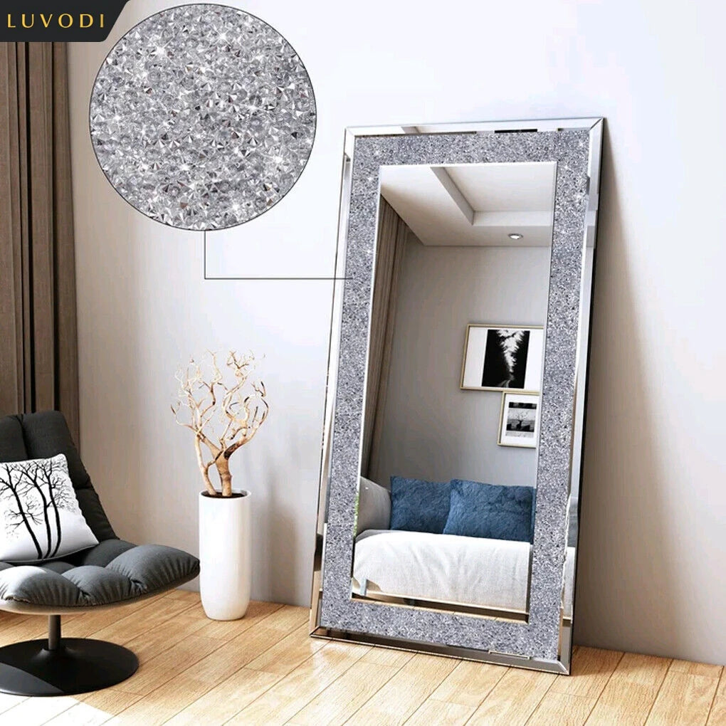 Sparkling Rhinestone Vanity Mirror - Glamorous Wall Decor
