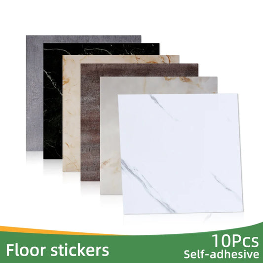 PVC Imitation Marble Floor Stickers Self-adhesive Wall Stickers Waterproof Bathroom Home Livling Room Decoration Decals 30*30cm