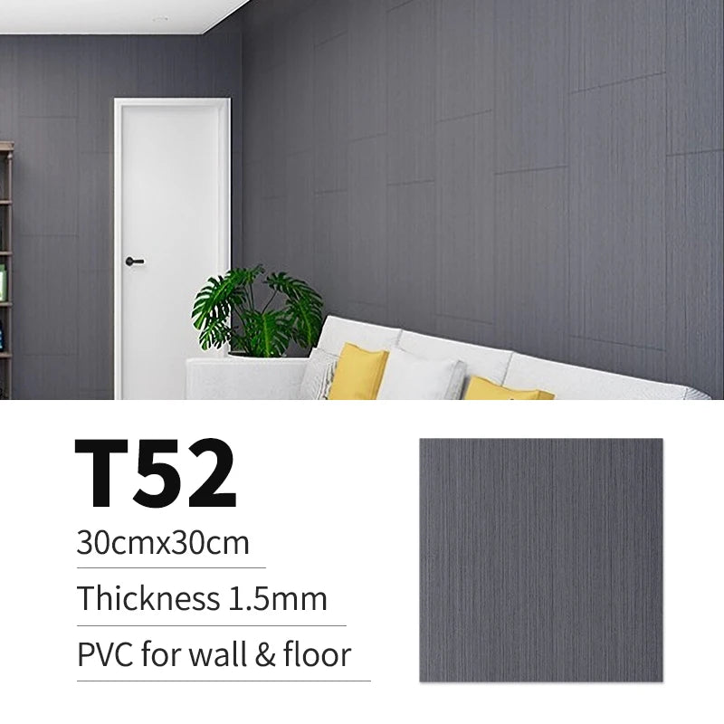 40pcs Waterproof Imitation Marble Wood Tile Floor Stickers 30*30cm Bathroom Home Decoration DIY Self-adhesive Wall Stickers