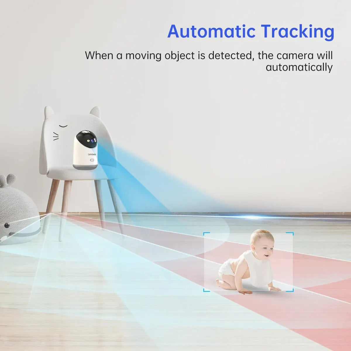 Lenovo 3MP 5G WiFi PTZ IP Camera Smart Home Color Night Audio Wireless Surveillance Camera Auto Tracking Security Baby Monitor