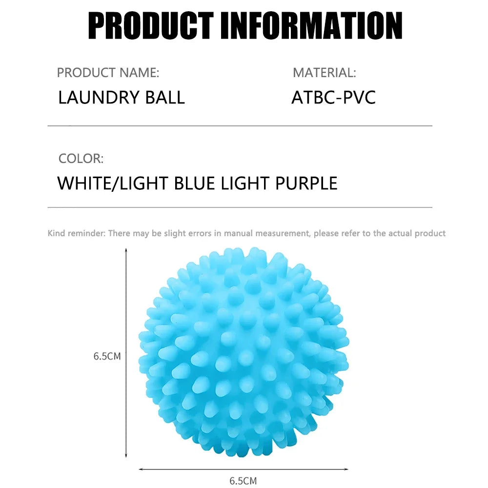 1/3PCS Magic Laundry Ball Reusable PVC Solid Cleaning Ball Household Cleaning Washing Machine Accessories Clothes Softener