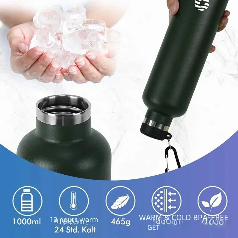 FEIJIAN 1000ml Stainless Steel Thermos Bottle