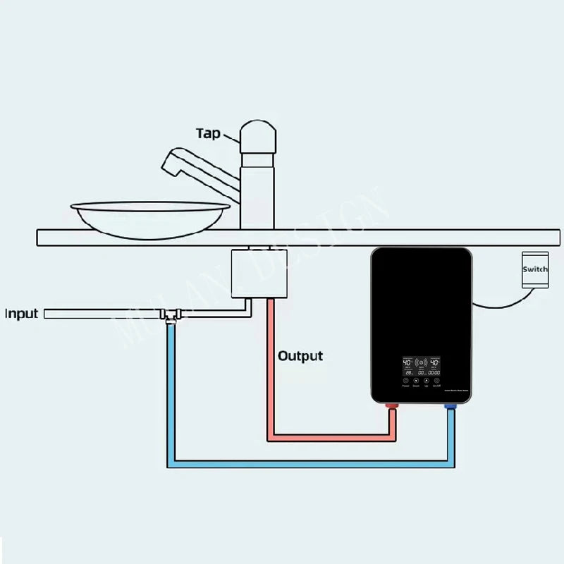 Instant Electric Water Heater Faucet with Digital Display