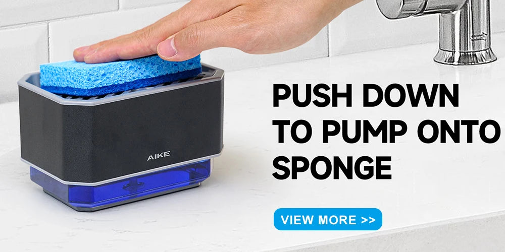 AIKE Rechargeable Automatic Soap Dispenser for Kitchen Automatic Sensor Detergent Liquid Dispenser Hands Washing 500ML