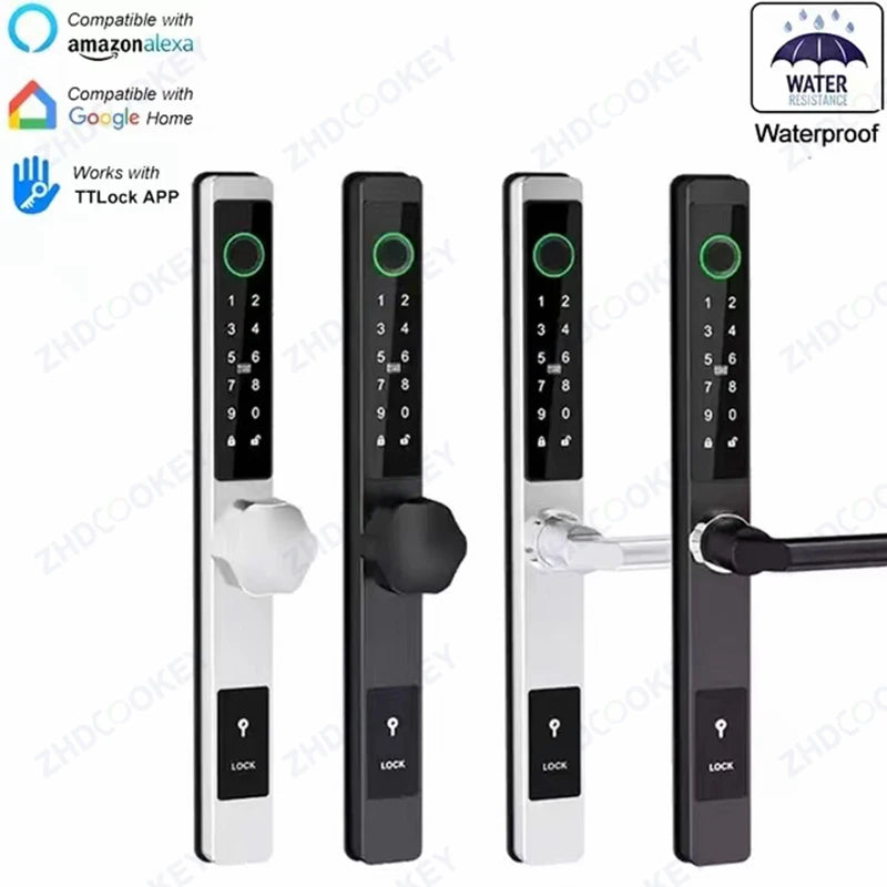 Slim Smart Door Lock Secure, Waterproof, and Convenient