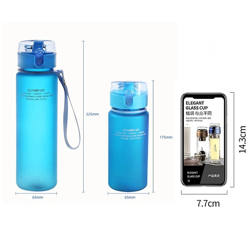 Premium 560ML Water Bottle Leak-Proof Seal, BPA-Free