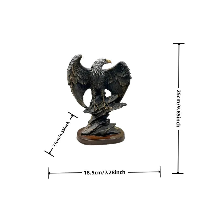 Resin Eagle Statue - Symbol of Wealth and Freedom