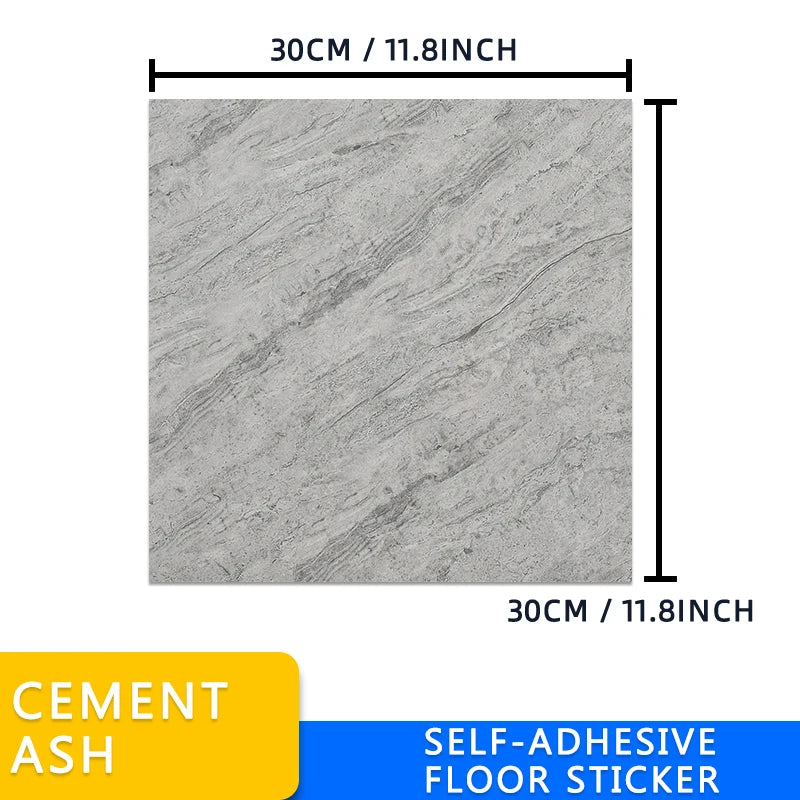 PVC Imitation Marble Floor Stickers Self-adhesive Wall Stickers Waterproof Bathroom Home Livling Room Decoration Decals 30*30cm