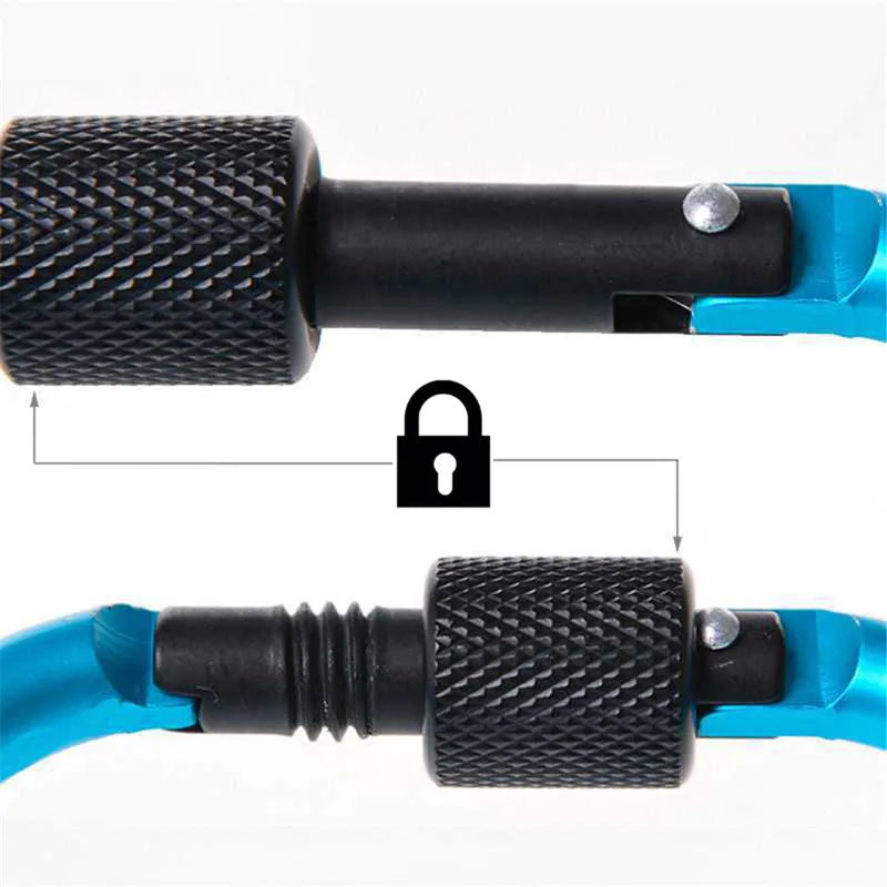 5PCS Aluminum Alloy Carabiner Clip Set