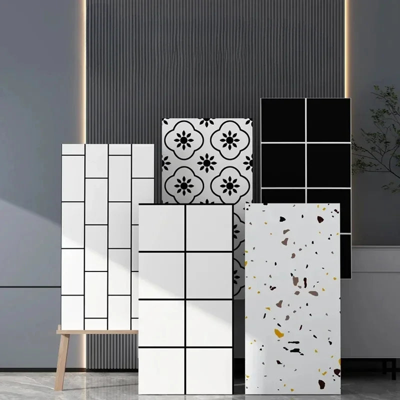 Imitation ceramic tile wall sticker wallpaper self-adhesive bathroom marble sticker self-adhesive background wall wallpaper