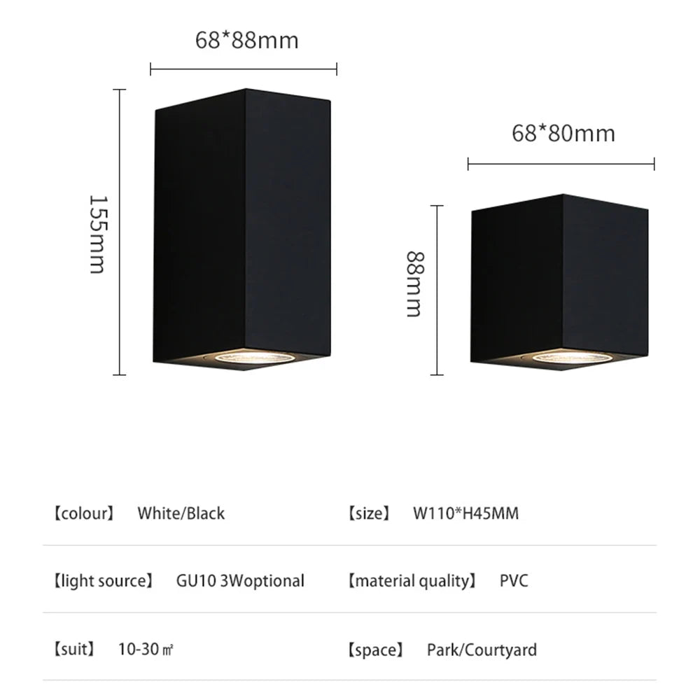 Outdoor Waterproof LED Wall Lamp