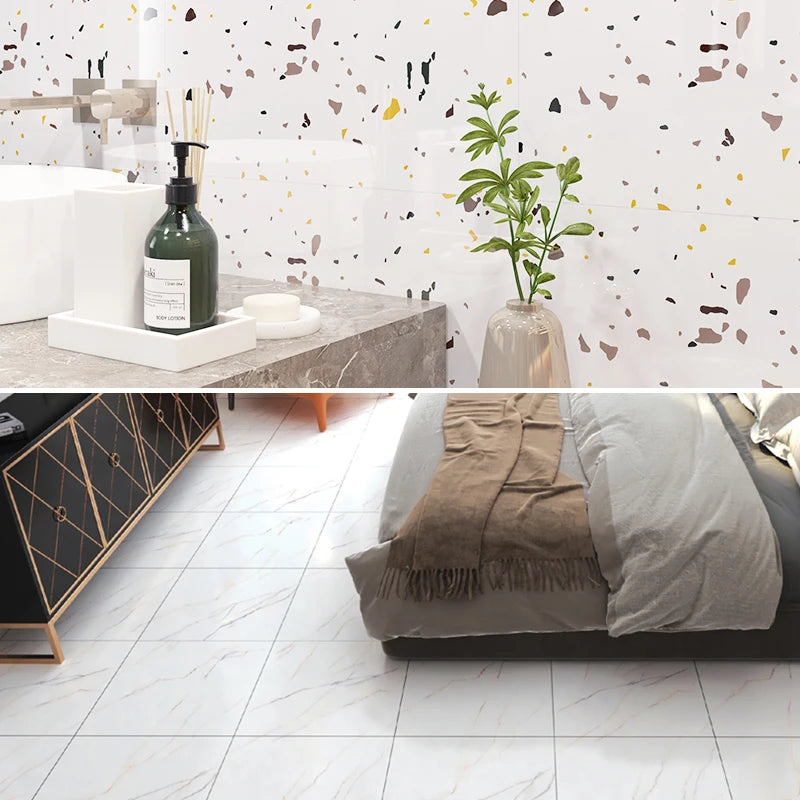 20/pcs PVC Imitation Marble Wall Stickers Self-adhesive Floor Stickers 30*30cm/30*60cm Waterproof living Room Decoration Decals