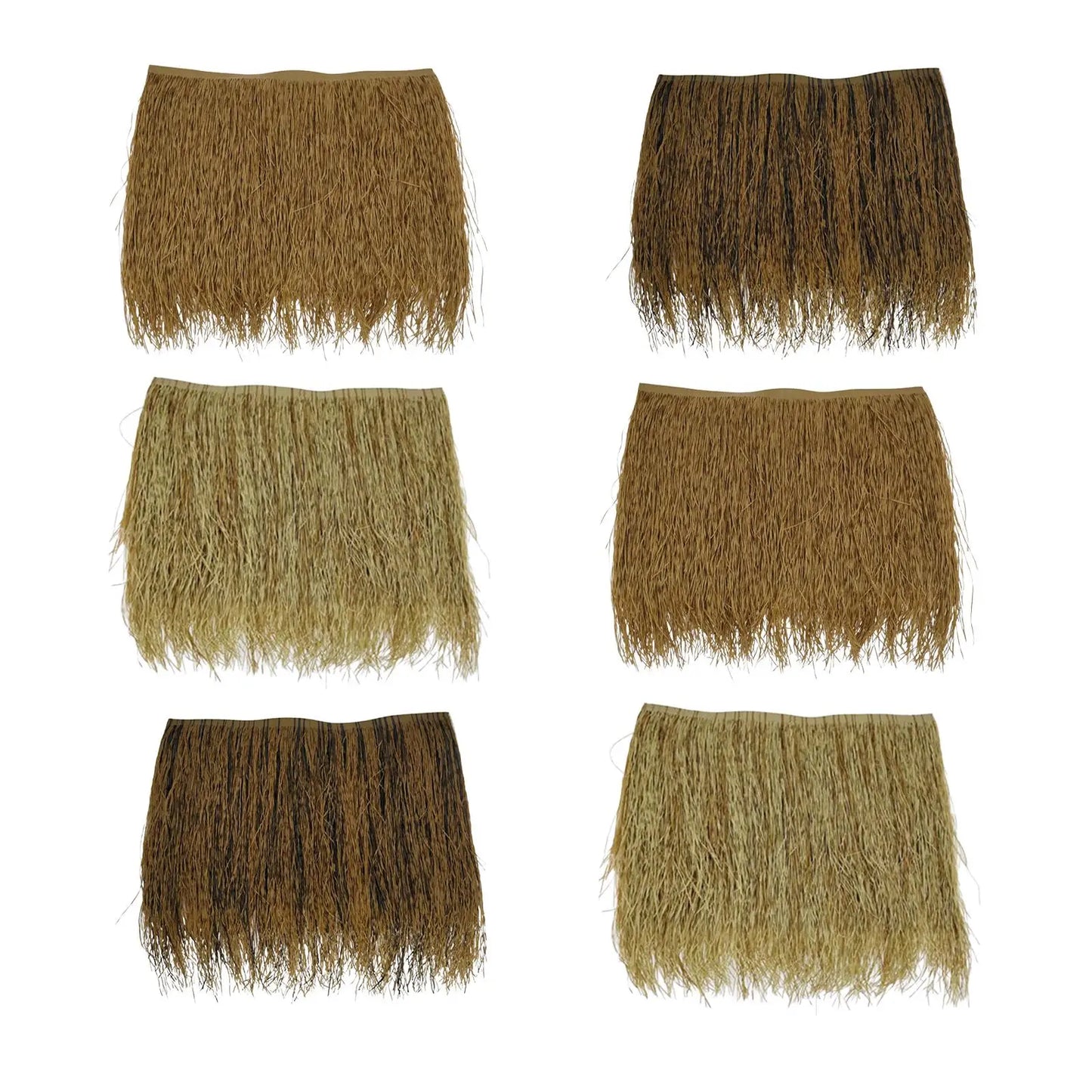 Palm Thatch Roll Roof Straw Mats 50cmx47cm for Huts, Tiki Bar and Party Home