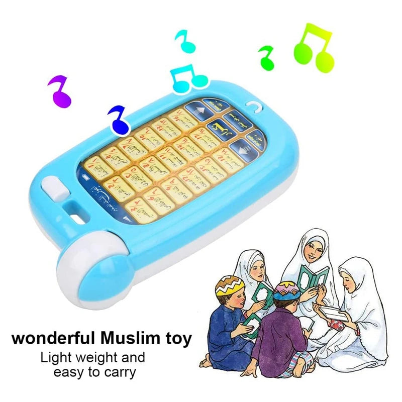 Arabic Quran Educational Toys 18 Chapters Education QURAN Phone with Light Learn Arabic KURAN Muslim Kids
