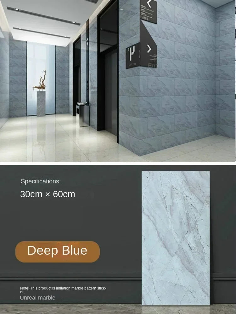Imitation ceramic tile wall sticker wallpaper self-adhesive bathroom marble sticker self-adhesive background wall wallpaper