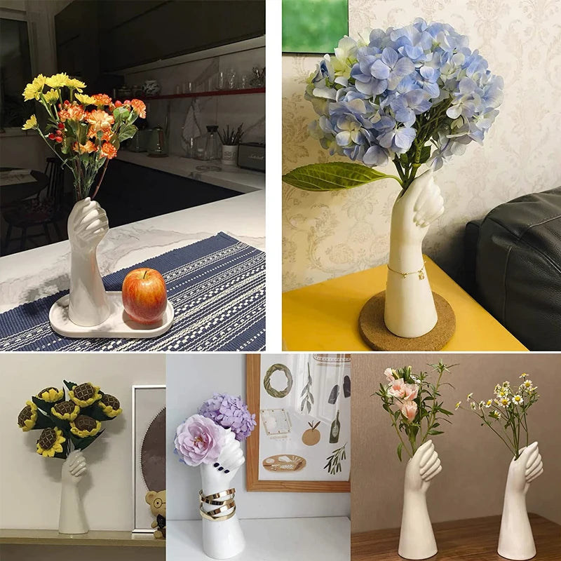 Nordic Style Ceramic Hand Vase