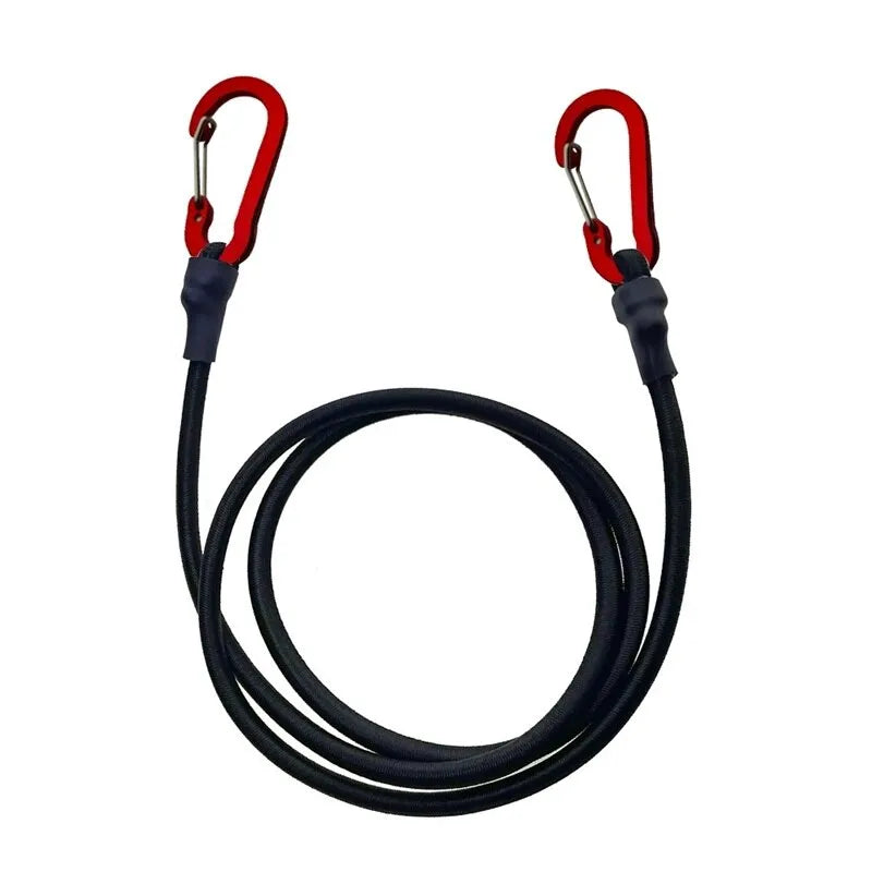 Heavy Duty Bungee Cord with Carabiner Hooks - for Kayak, Cycling, and Luggage Packing during Camping.