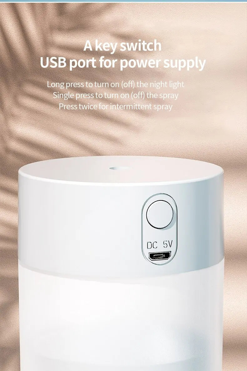 260ML Ultrasonic Air Humidifier / Ultrasonic Mini Aromatherapy Diffuser