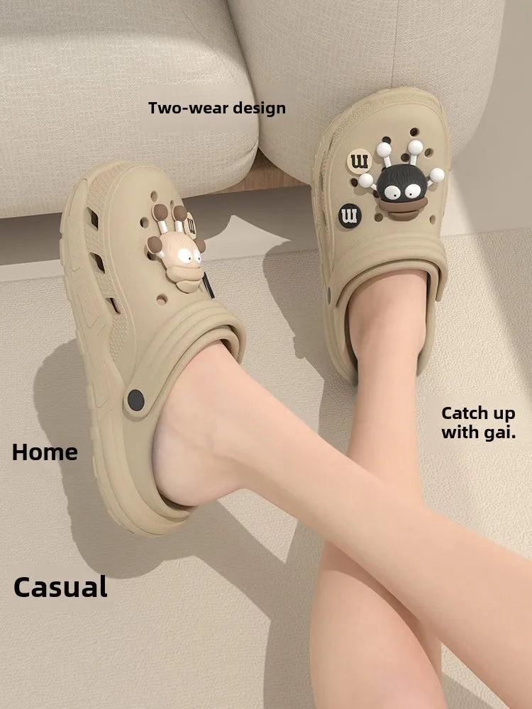 Women's Thi Bot Sandals 2024 Summer Outdoor Anti-slip Soft Bot No Smell Beach Couple Cool Slippers Men's EVA Material