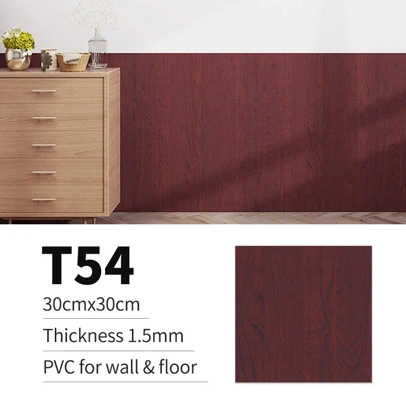 40pcs Waterproof Imitation Tile Floor Stickers 30*30cm Bathroom Self-adhesive wall decoration wall decorations living room
