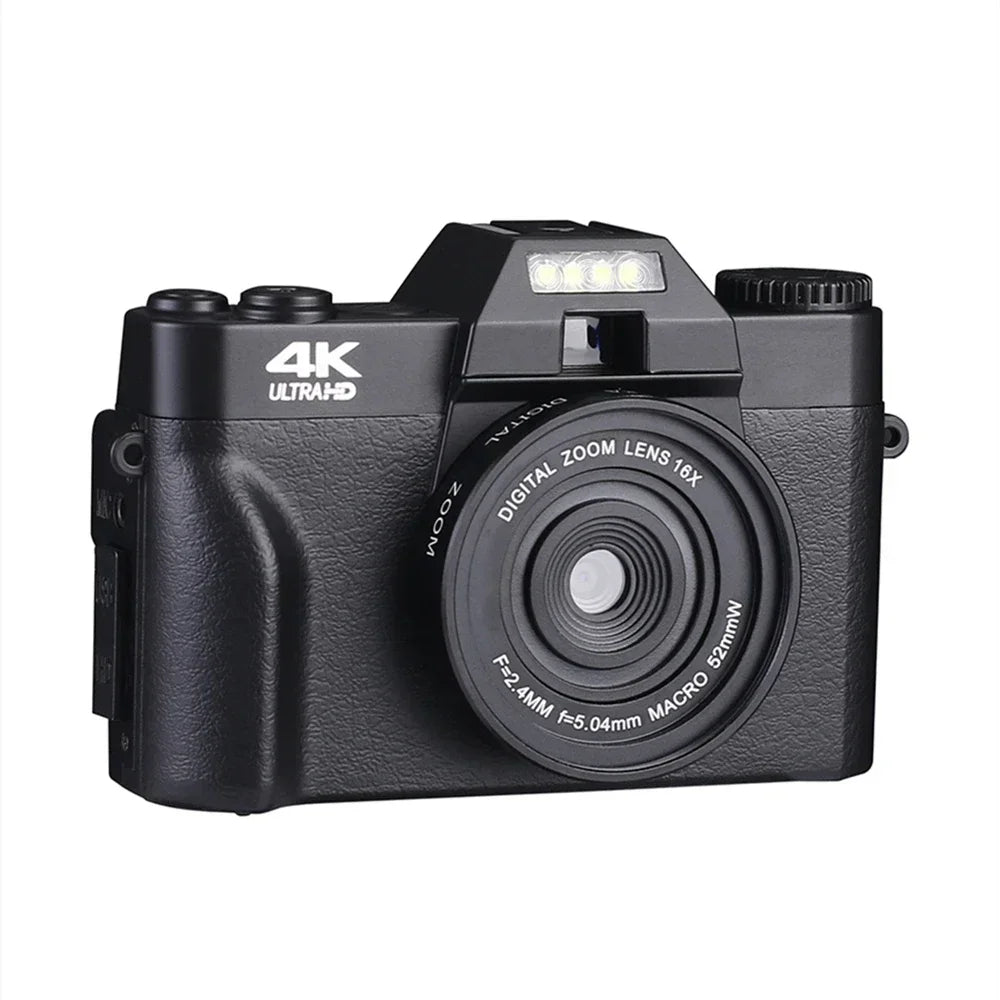 4K Digital Camera for Photography 48MP WiFi Autofocus Compact Video Camera 16X Digital Zoom Anti-Shake Vlog Camera 3"Flip Screen