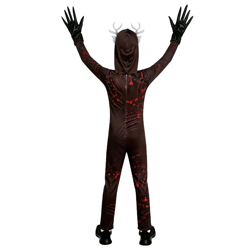 99 Nights In The Forest Deer costume Owl Cosplay Outfit Horriable Halloween Costume for Kid Nightmare Reindeer Christmas Gift