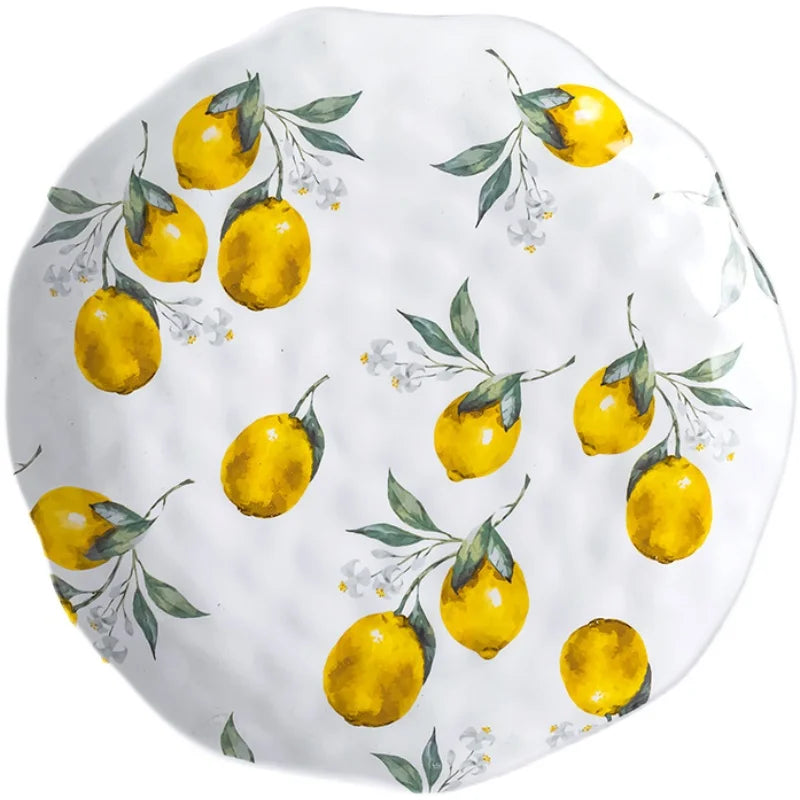 Hand-Drawn Lemon Breakfast Plate