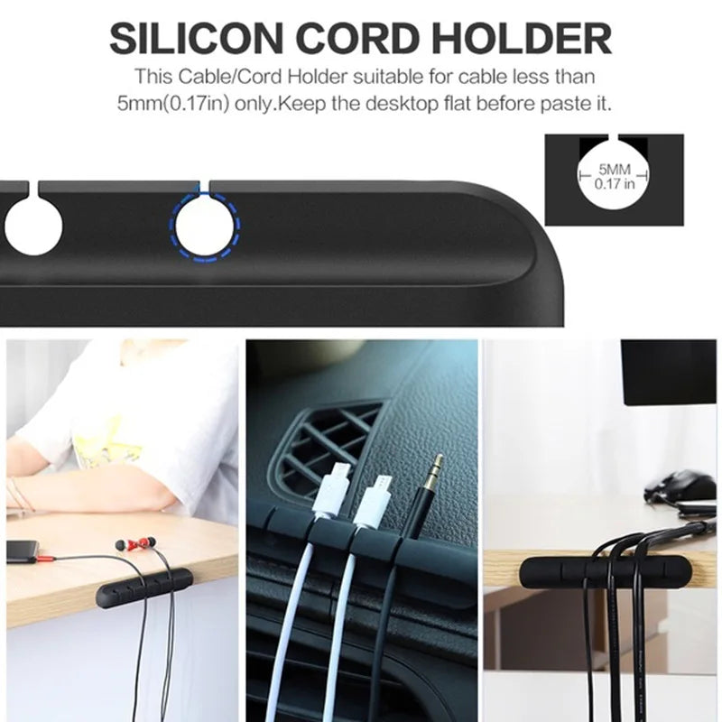 Silicone Desk Cable Organizer