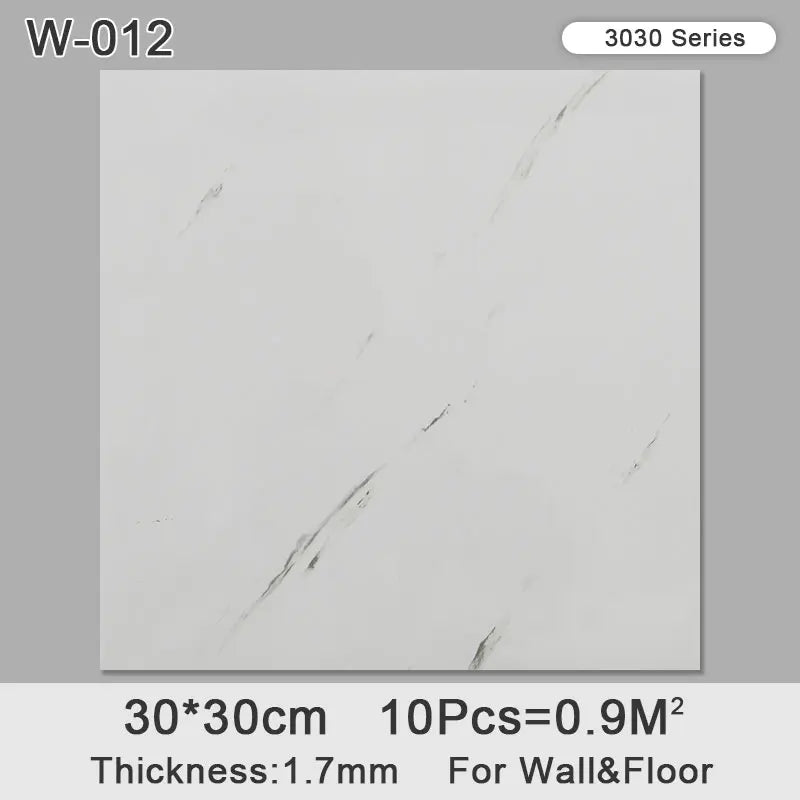 10pcs Thick Wall Sticker Self Adhesive Tiles Floor Stickers Marble Bathroom Ground Wallpapers waterproof PVC Bedroom living Room