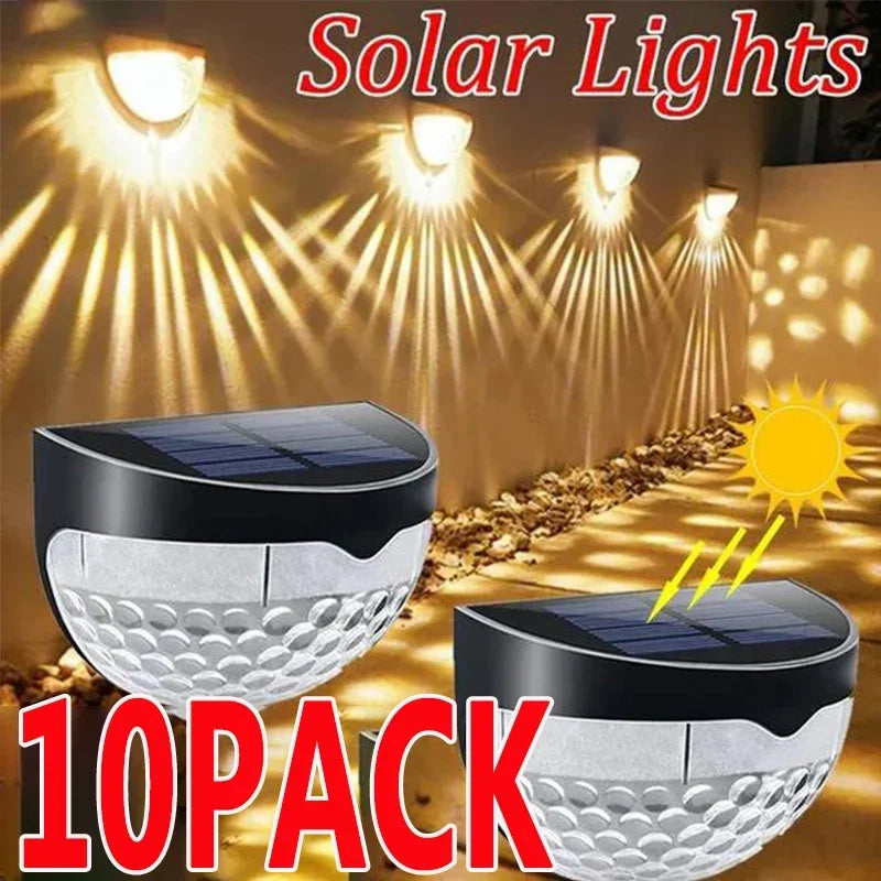 LED Solar Wall Lamps - Waterproof Outdoor Energy Lights