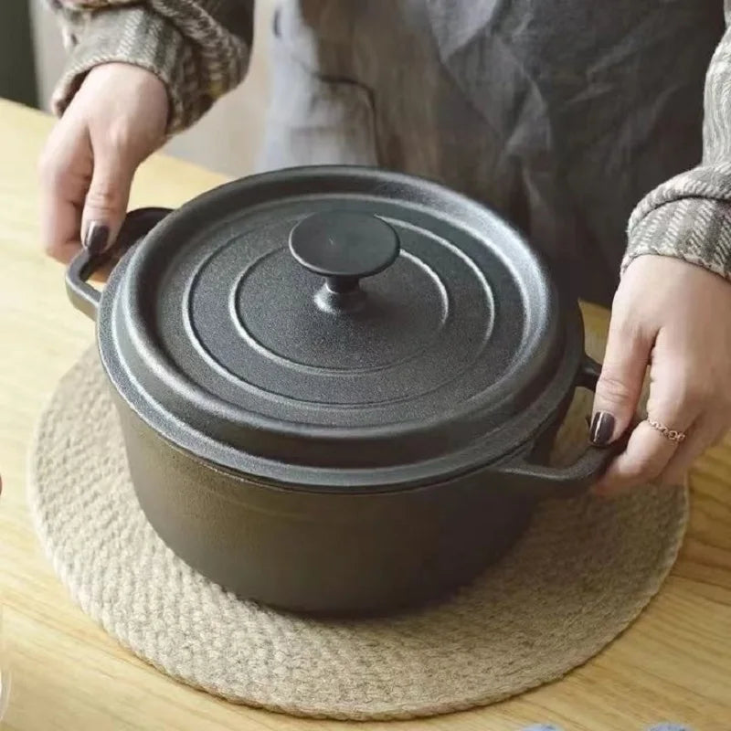 Cast Iron Stew Pot Set 22cm, 24cm, 26cm