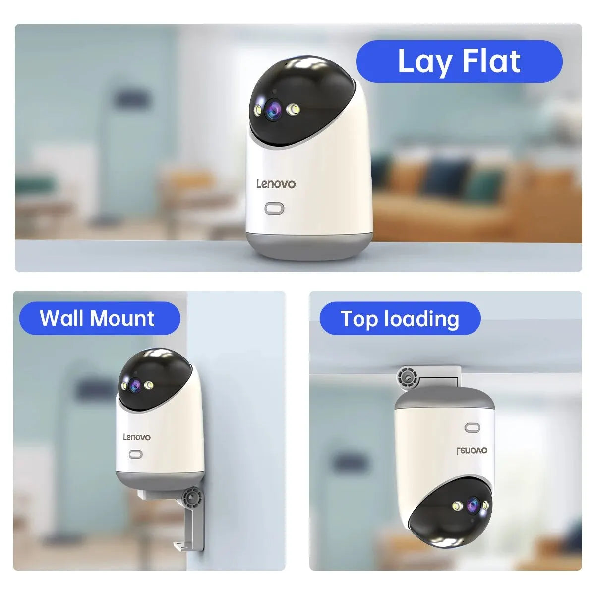 Lenovo 3MP 5G WiFi PTZ IP Camera Smart Home Color Night Audio Wireless Surveillance Camera Auto Tracking Security Baby Monitor