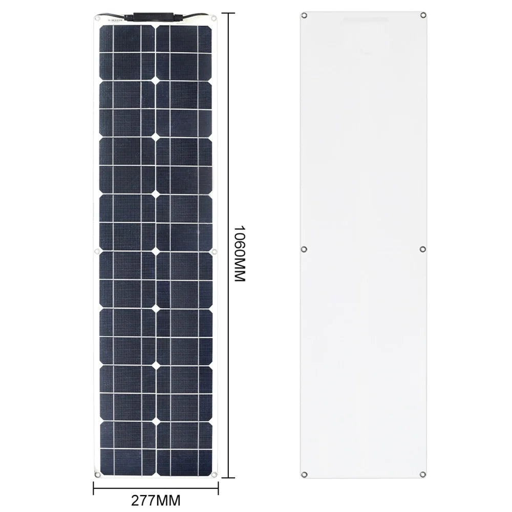 Flexible Solar Panel 12V/24V Battery System Charger