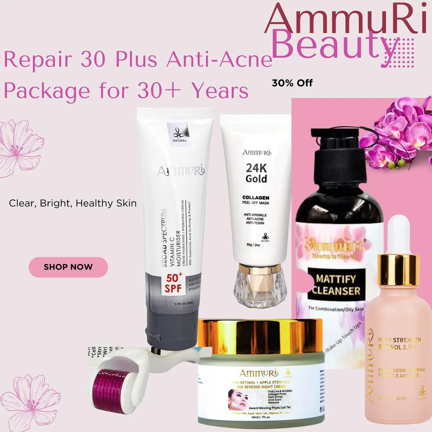 Ammuri Skincare 30 Plus Acne Treatment Package
