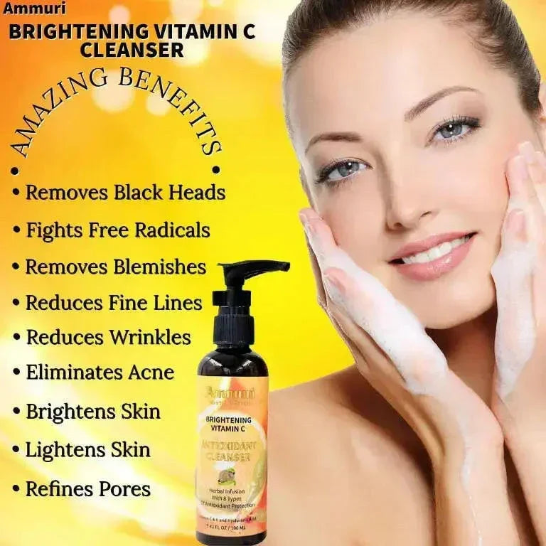 Vitamin C Facial Cleanser for Brightening & Antioxidant Protection | Ammuri
