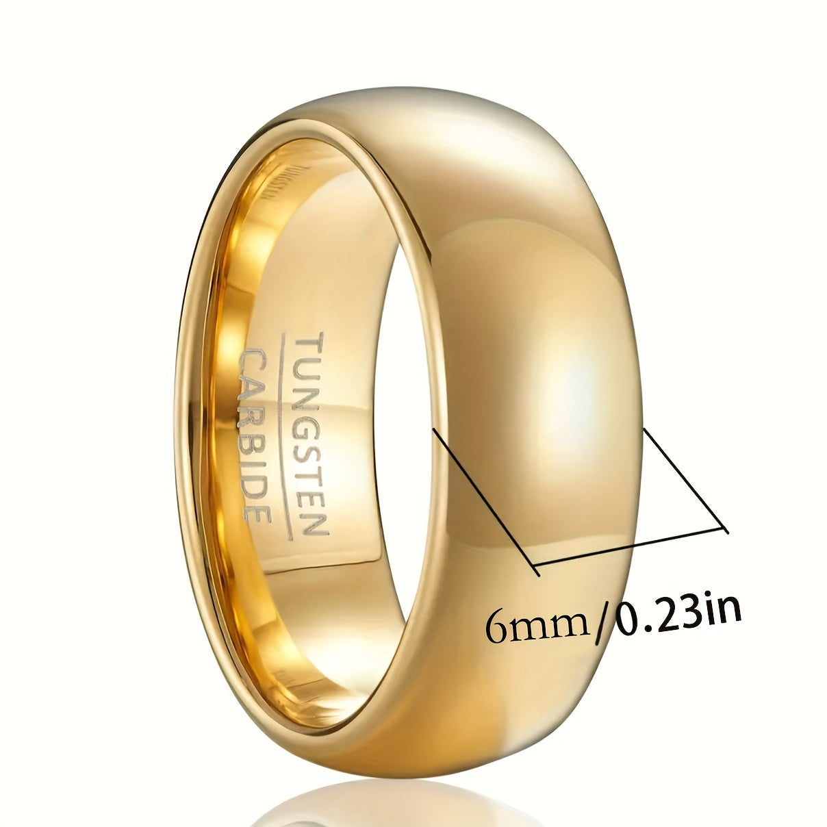 Wide Band Ring Luxury Simple Style Finger Ring