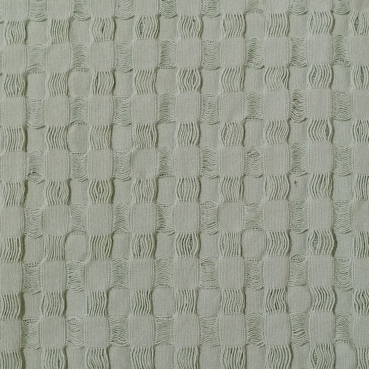 Florian Checked Throw Blanket Sage Green Bedspread for Sofas Armchairs Sofa Settee Couch Beds & Couches by OLIVIA ROCCO