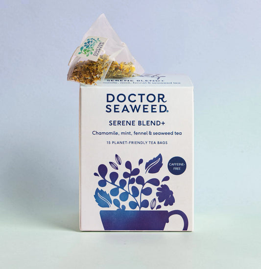 Serene Blend+ Tea tin with chamomile, mint, fennel seed and Scottish seaweed
